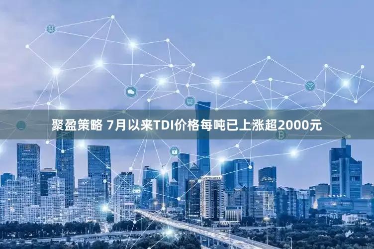 聚盈策略 7月以来TDI价格每吨已上涨超2000元